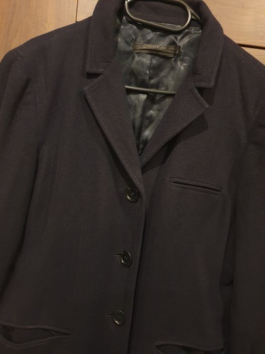 Calvin Klein płaszcz kaszmir 36 S