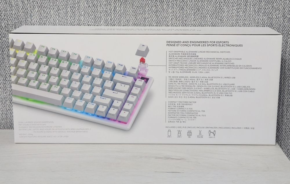 Механічна клавіатура Alienware Pro Wireless Keyboard 75% НОВА
