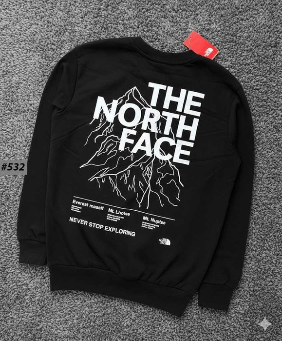 ВІДПРАВКА БЕЗ ПЕРЕДПЛАТ ! Свитшот The North Face Mountains | ТНФ Принт