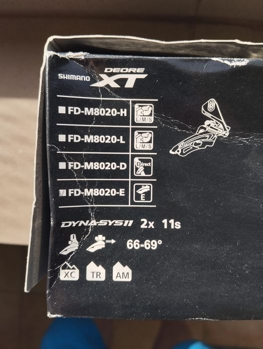 Przerzutka Shimano XT FD-M8020-E nieużywana