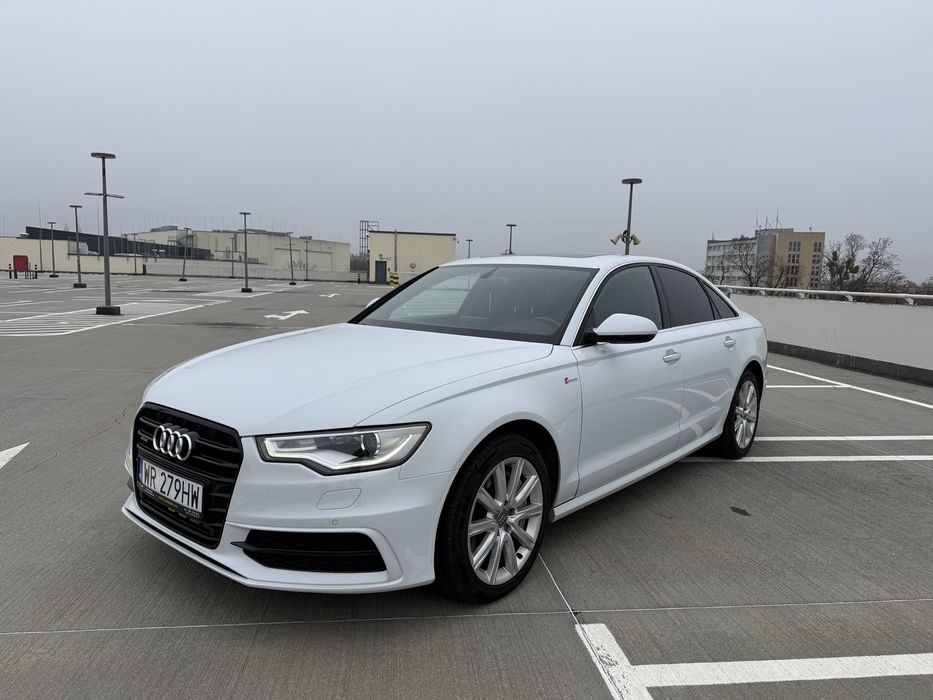 Audi a6c7 3.0 quattro Supercharged Niski przebieg Sline Biala perła