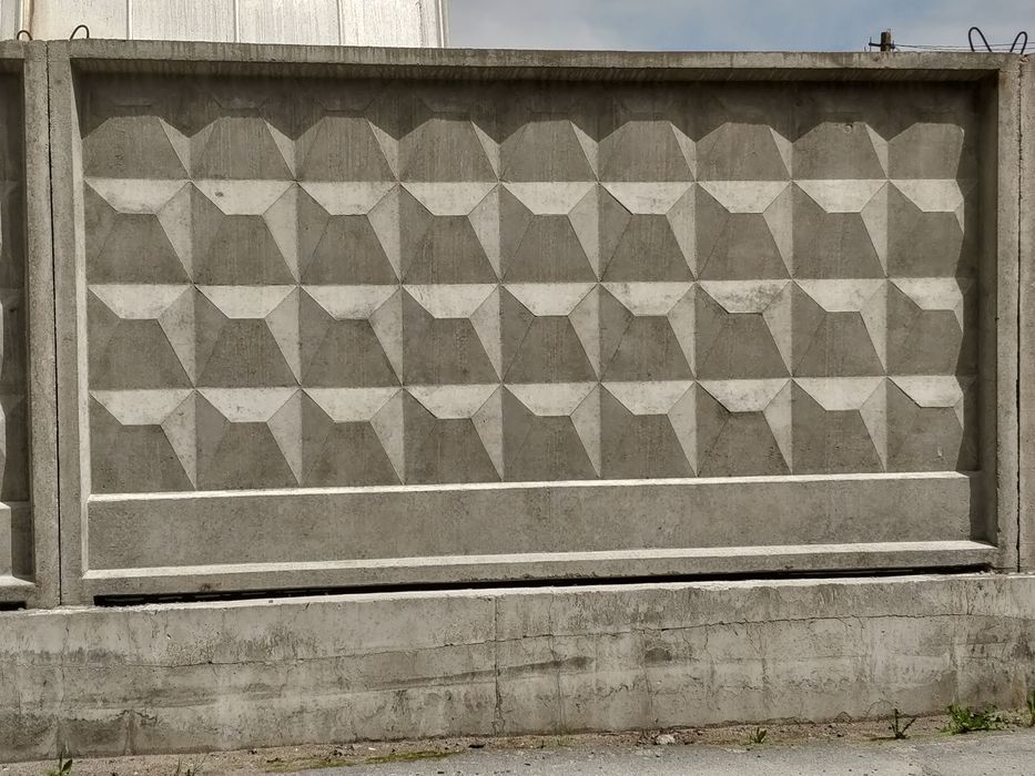 Забор, Забор Бетонный, Огорожа, Паркан, бетонний, Панелі Огорожі, П6ВК