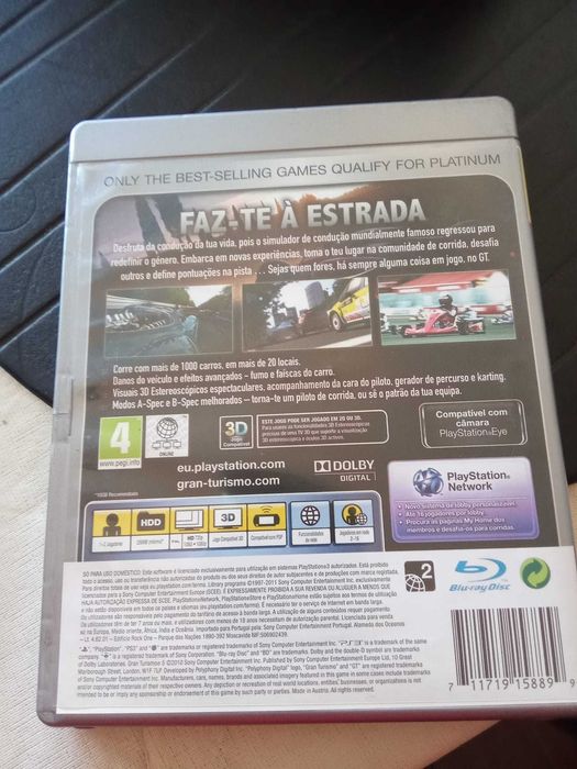 Vende-se jogo Gran Turismo 5 para PS3