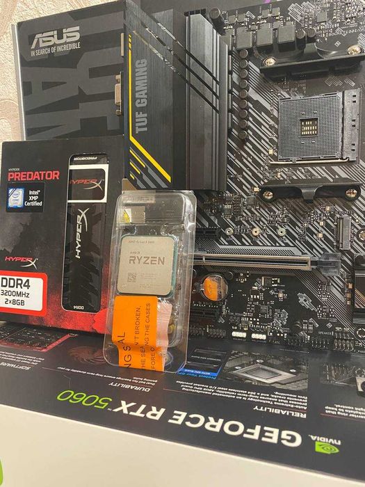 Комплект Ryzen 5 5600 / Asus TUF A520M /  HyperX DDR4 16gb 3200