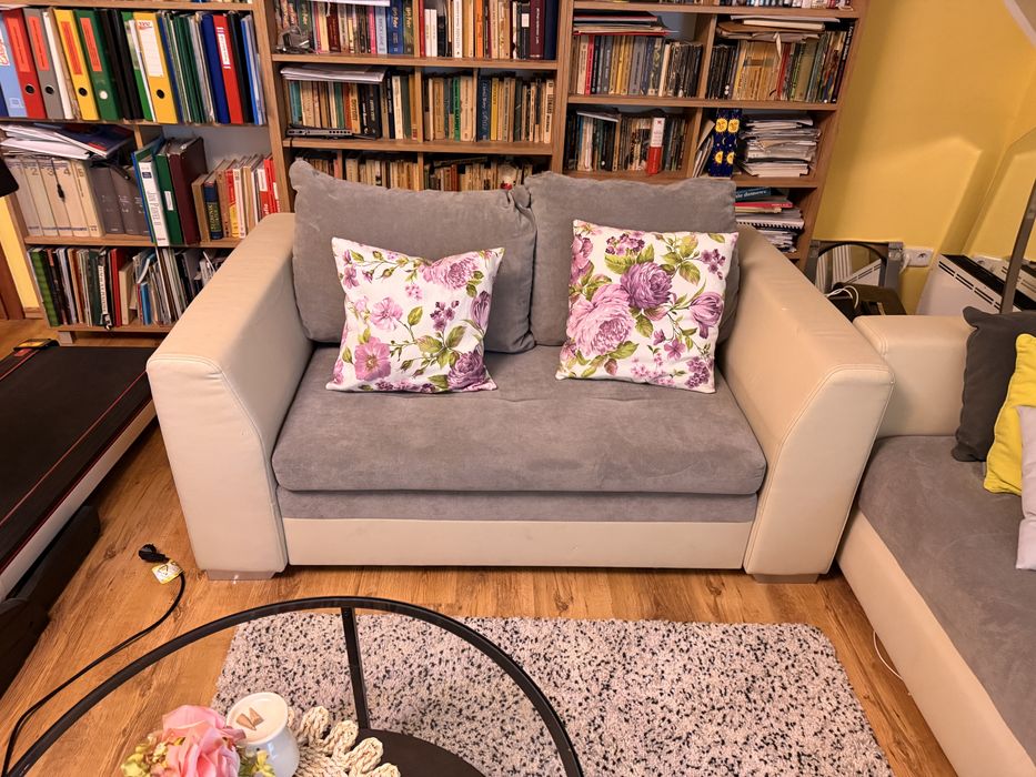 Dwie kanapa sofa rozkladane komplet