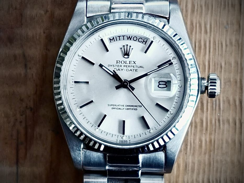 zegarek ROLEX DAYDATE 36mm biale zloto certyfikat Kraków