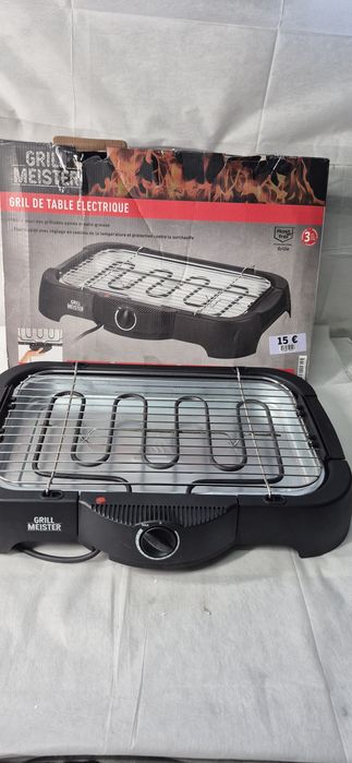 Grill elektryczny stołowy Grillmeister Praktyczny 2000 W 41 x 24 cm