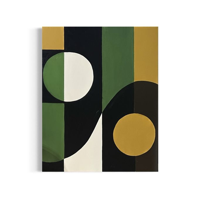 Dyptyk geometryczny. Portret/ abstrakcja