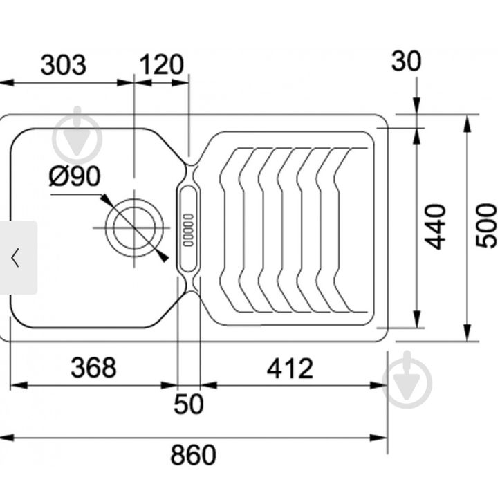 Мийка FRANKE BAG 611 бежева