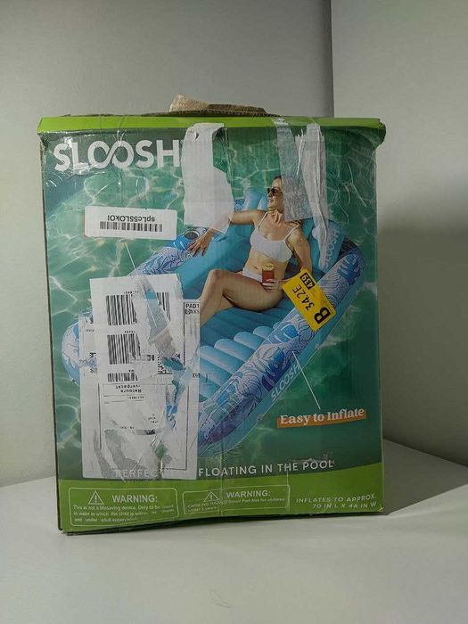 Piscina inflável com almofada flutuante, barco inflável para nadar