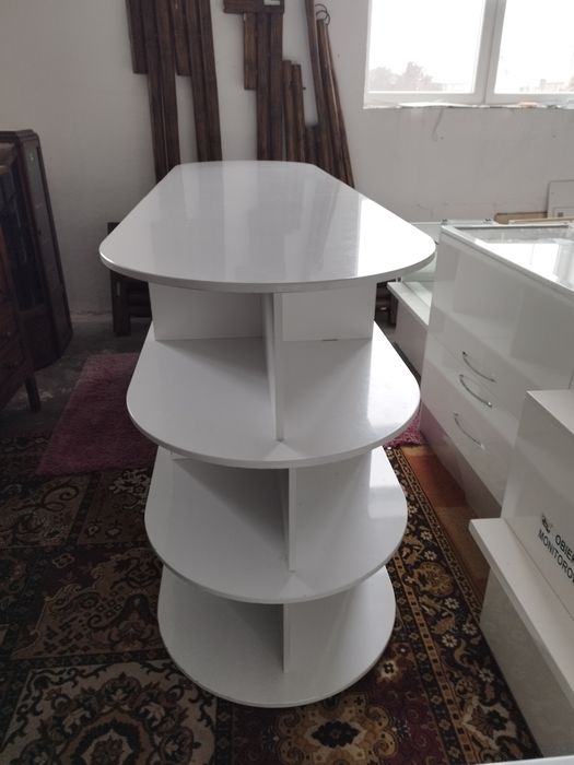 regał dwustronny duży 4 poziomowy wyspa