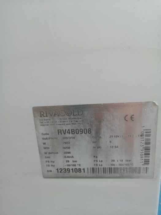 Agregat COPELAND ZF18KVE  Parownik Rivacold Komplet