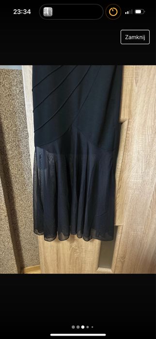 długa czarna sukienka