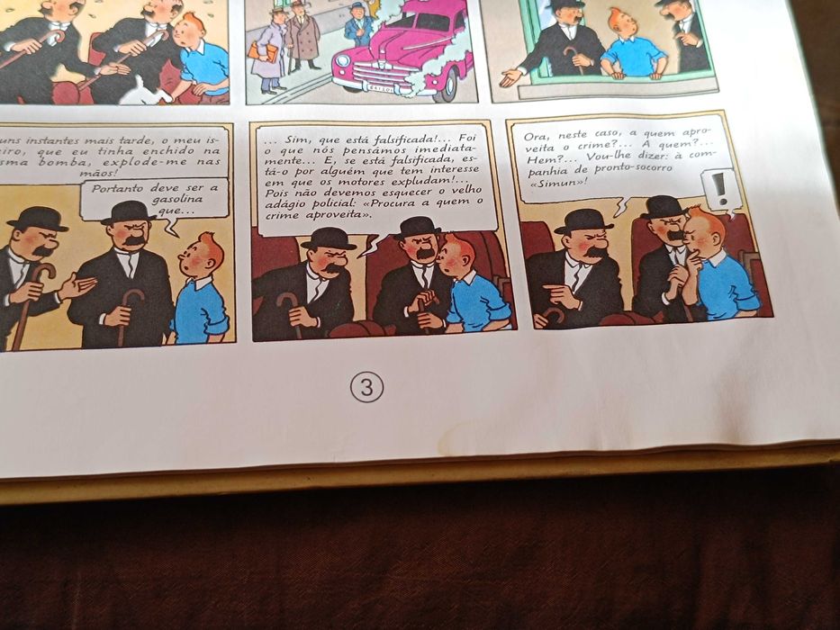 Livro BD Tintin no País do Ouro Negro de Negré