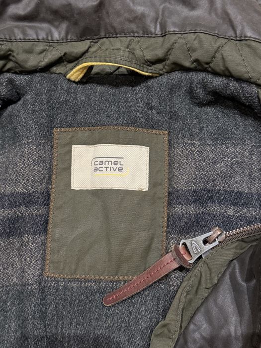 Męska elegancka kurtka wiosenna CAMEL ACTIVE Wełna Ocieplana roz 48