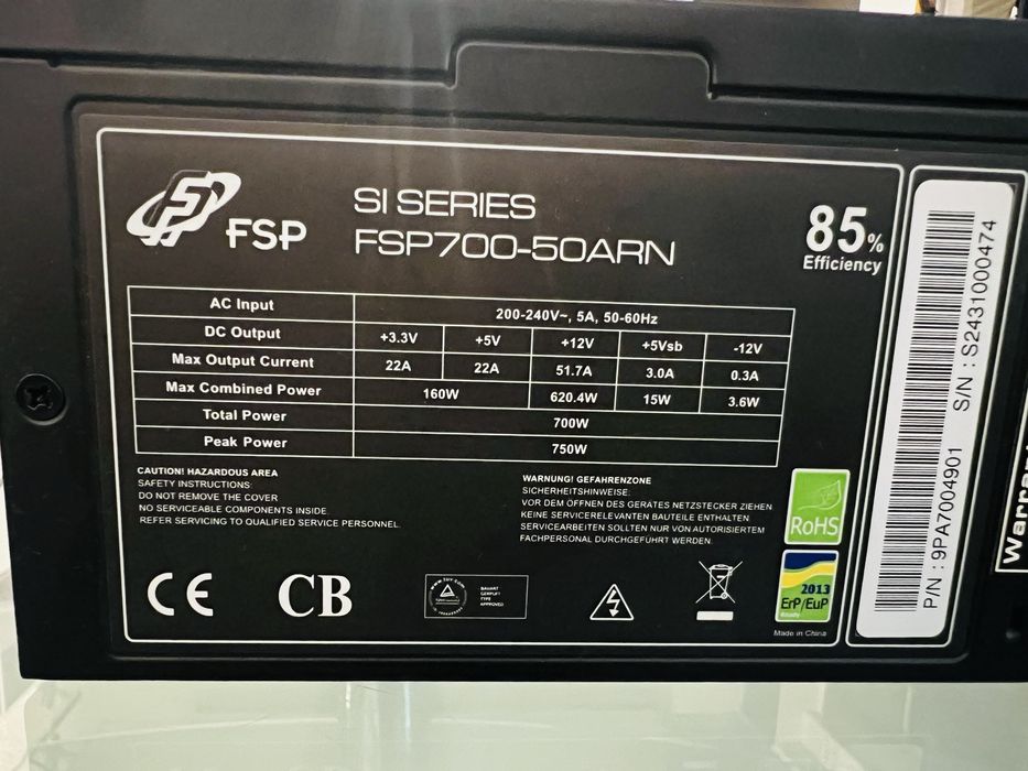Zasilacz pc 700W (FSP Fortron FSP700-50ARN)