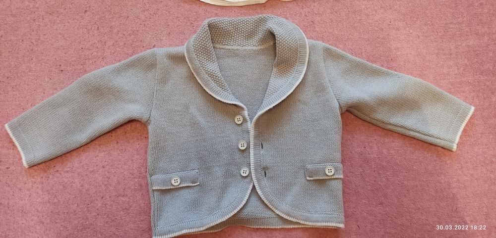 Ubranko do chrztu dla chłopca r.80