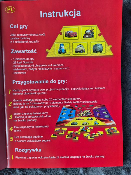 Gra planszowa Spuzzle Auta 2