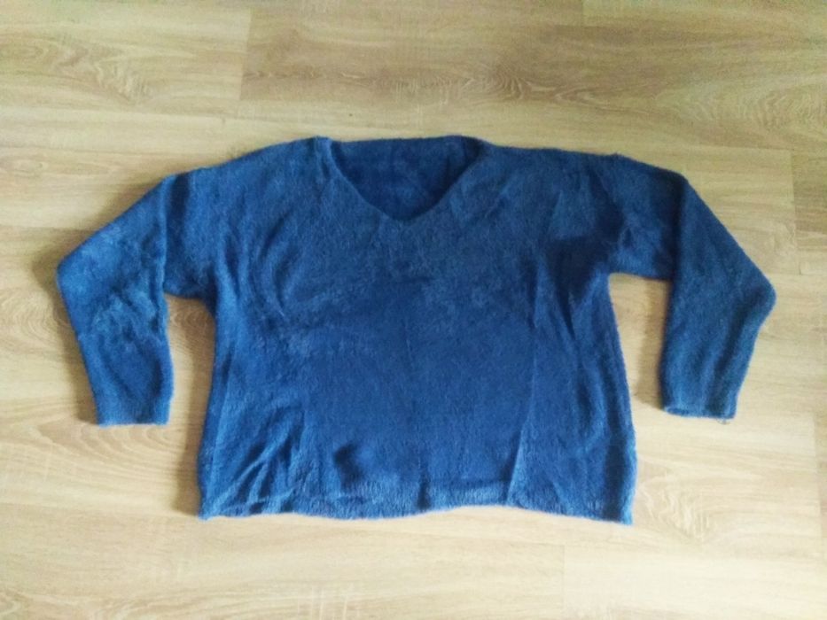 Electric Blue Oversizowy Sweter