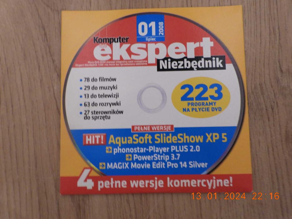 Komputer Ekspert - Niezbędnik 7/2008 4 pełne wersje! 2x DVD