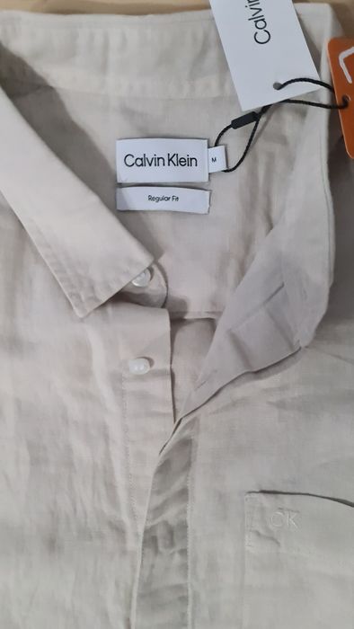 Koszula męska lniana calvin klein.