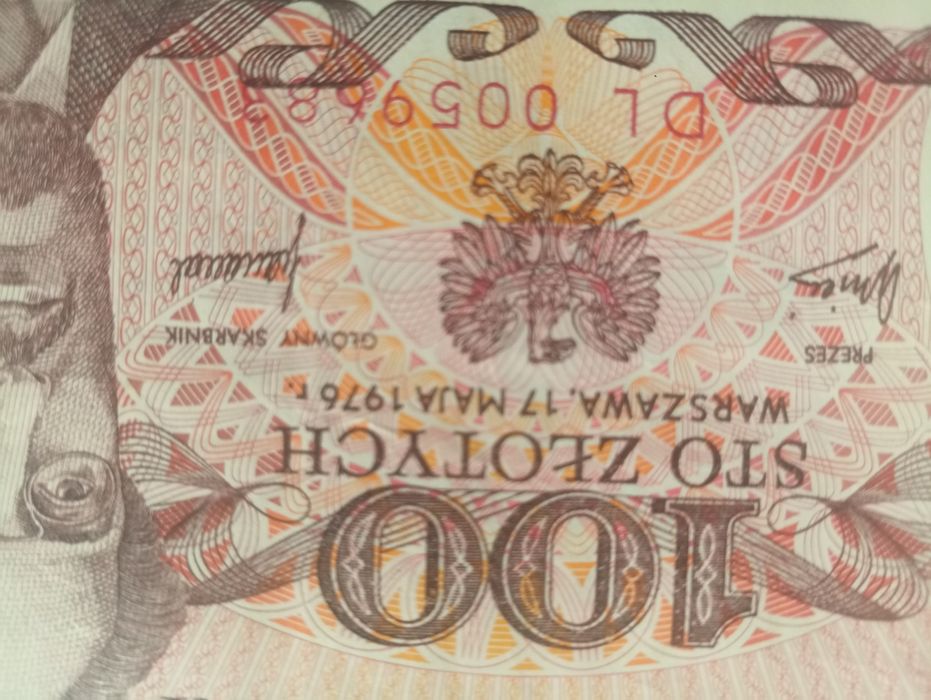 Banknoty prl. niskie numery.