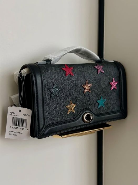 Coach сумка кросс боди сумочка натуральная кожа оригинал