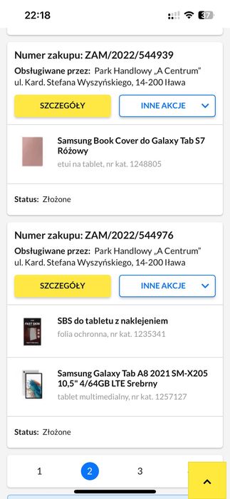 Tablet Samsung Galaxy Tab A8