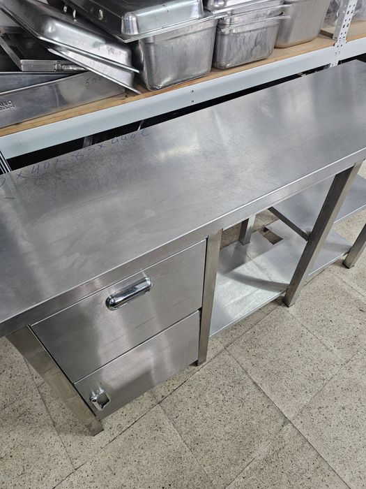 Bancada inox com bate borras