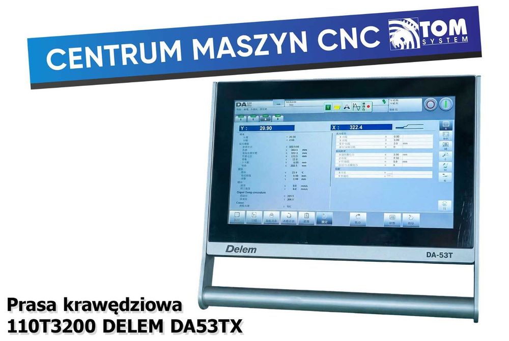 Prasa Krawędziowa 110T3200 DELEM DA53Tx