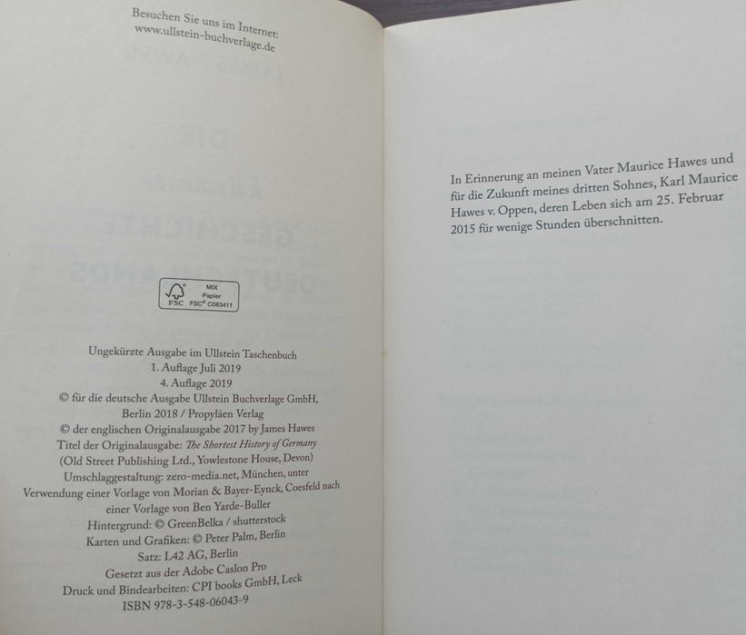 Die Kürzeste Geschichte Deutschlands - James Hawes