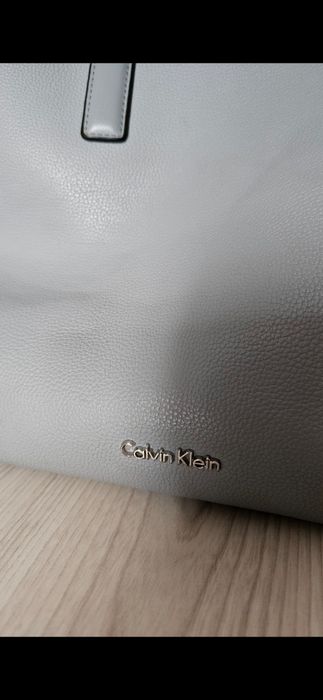 Torba ck torebka Calvin klein shoper szoper niebieska Szara szoperka