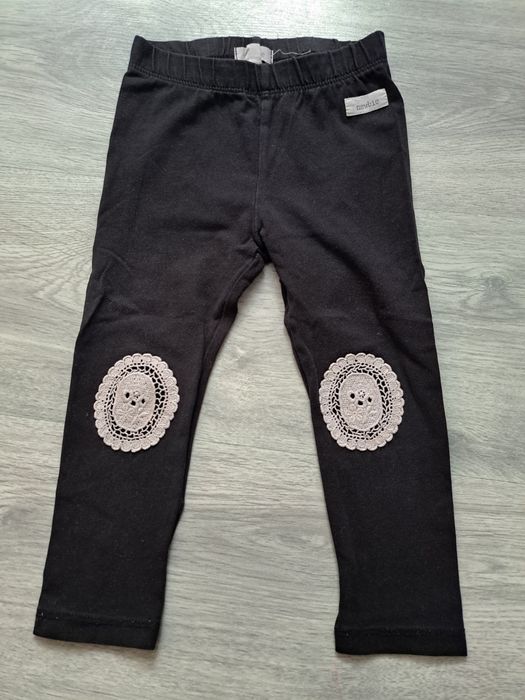 Legginsy 92 Newbie komplet róż kwiaty
