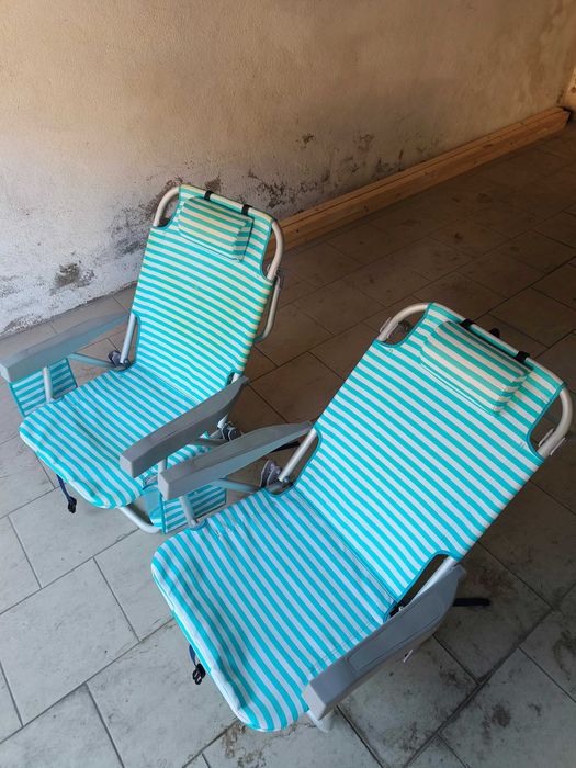2 Cadeiras / espreguiçadeiras de praia