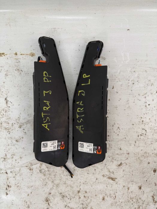 Poduszki air bag siedzeń opel astra j IV