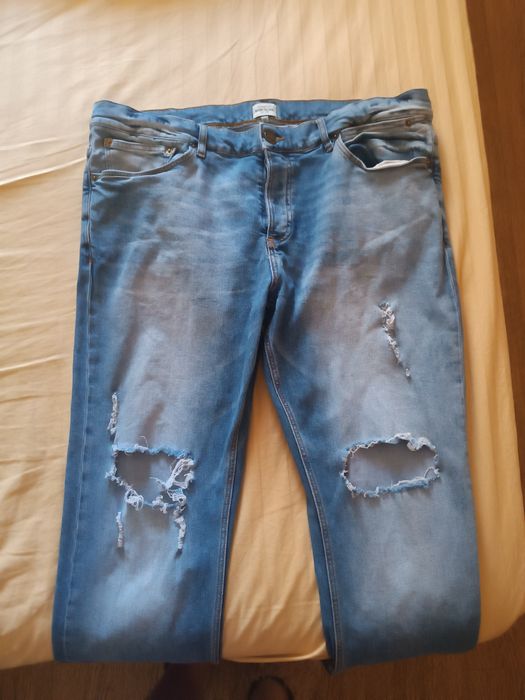 Джинсы,, рваные,,женские большой размер