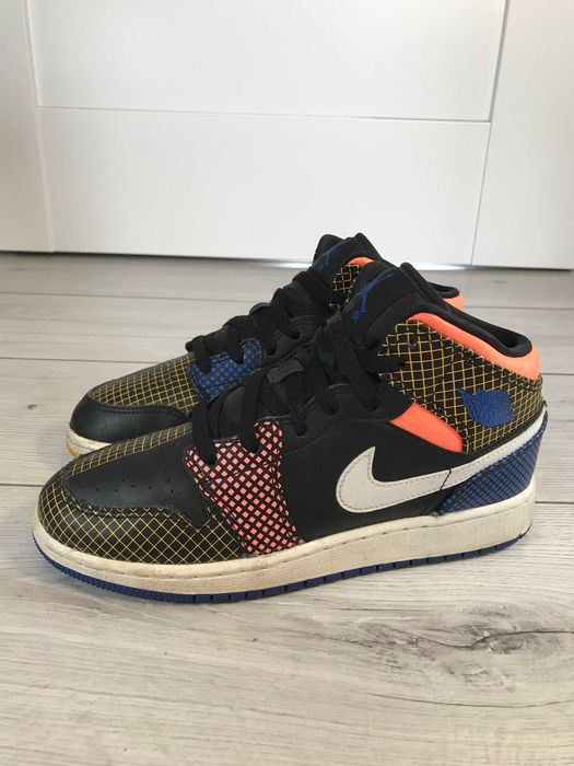 Buty Jordan 1 Mid Multi Color Grid rozm. 36,5