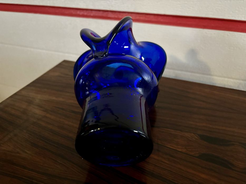 Wazon Osiołek Czesław Zuber Huta Barbara kobaltowy PRL lata 70 kobalt