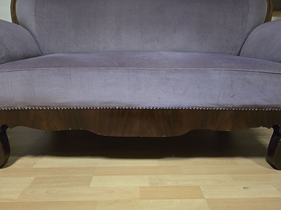 Elegancka sofa trzyosobowa Ludwik Filip