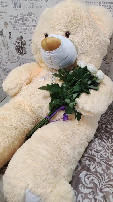 Duży puszysty miś, 1.60 m, stan idealny!