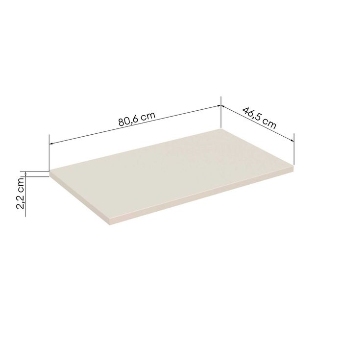 ZZ2126 - Blat łazienkowy Donna Sand 80 cm, Bez Piaskowy