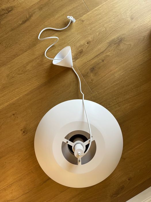 Lampa wisząca retro Aneta Epsilon biała