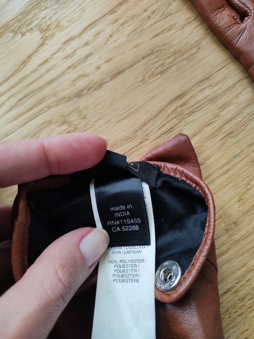 Шкіряні перчаткі Mango