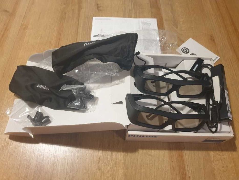 2 szt Okulary 3D Philips Aktywne Pta02