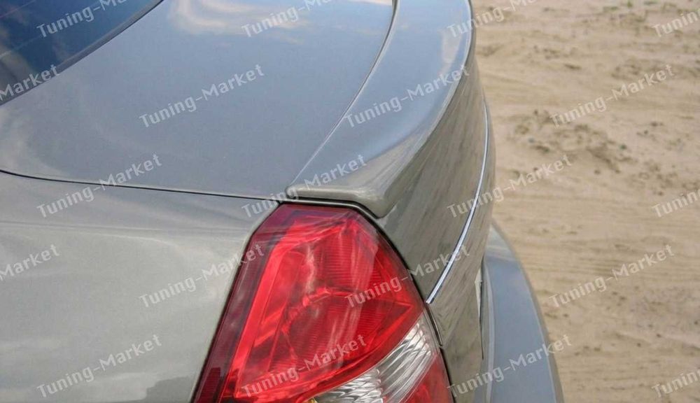 Лип спойлер на багажник Chevrolet Aveo 3 T250 Козырек Бленда на стекло