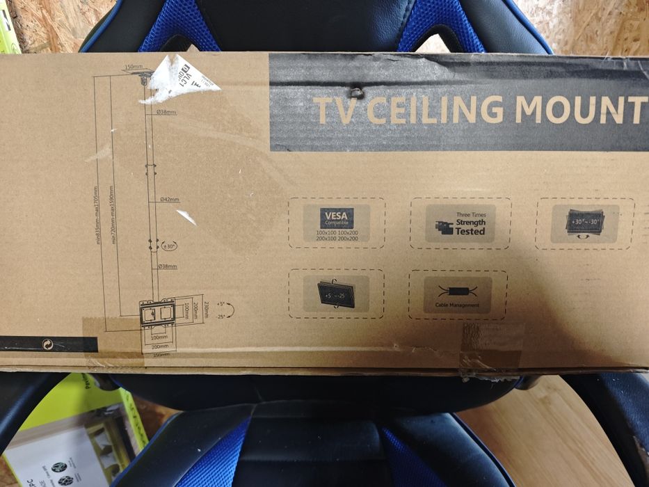 Suporte teto para TV até 43"