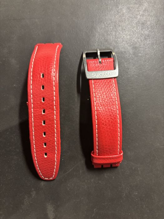 Bracelete swatch Irony pele Happy Joe RedYGS408C