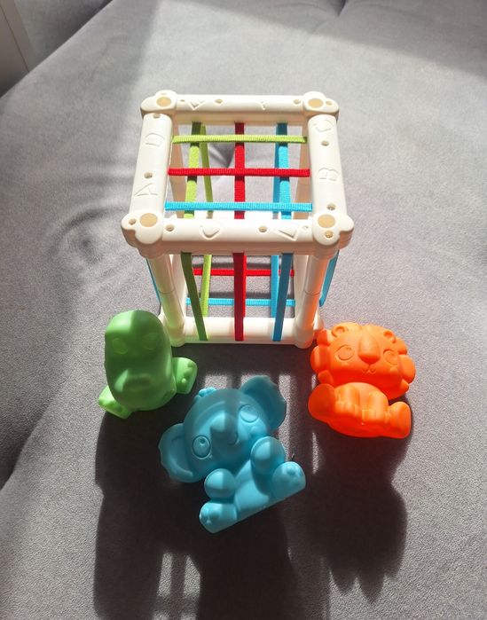 Kostka sensoryczna zabawka edukacyjna fat brain toy