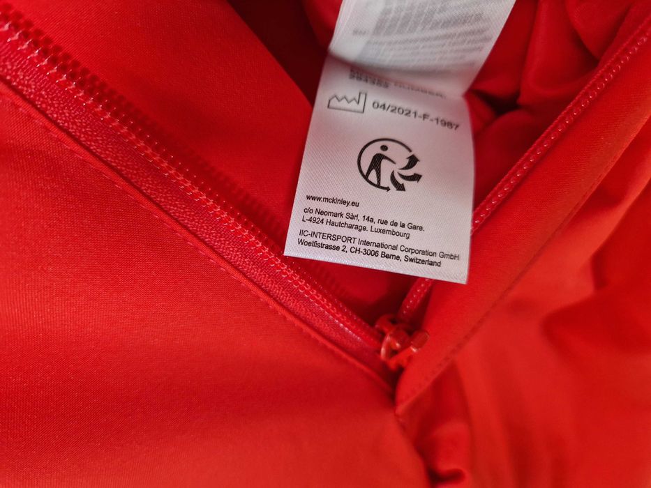 Spodnie czerwone narciarskie snowboardowe męskie McKinley rozmiar 50 M