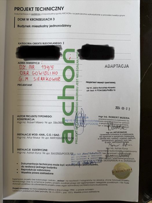 Działka budowlana uzbrojona Gowidlino 1200 m2